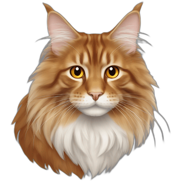 Maine Coon orange emoji