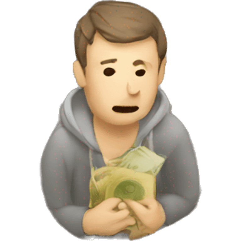 Men lost the money  emoji