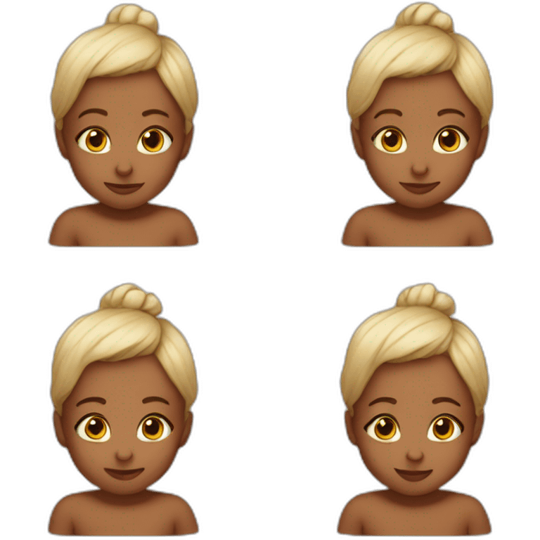 Newborn posing guide emoji