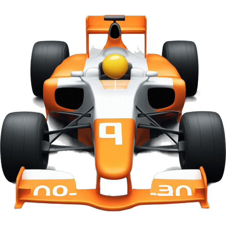 Orange formula 1 car emoji