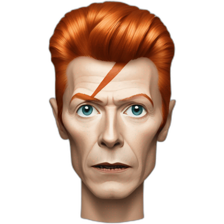 david bowie with makeup emoji