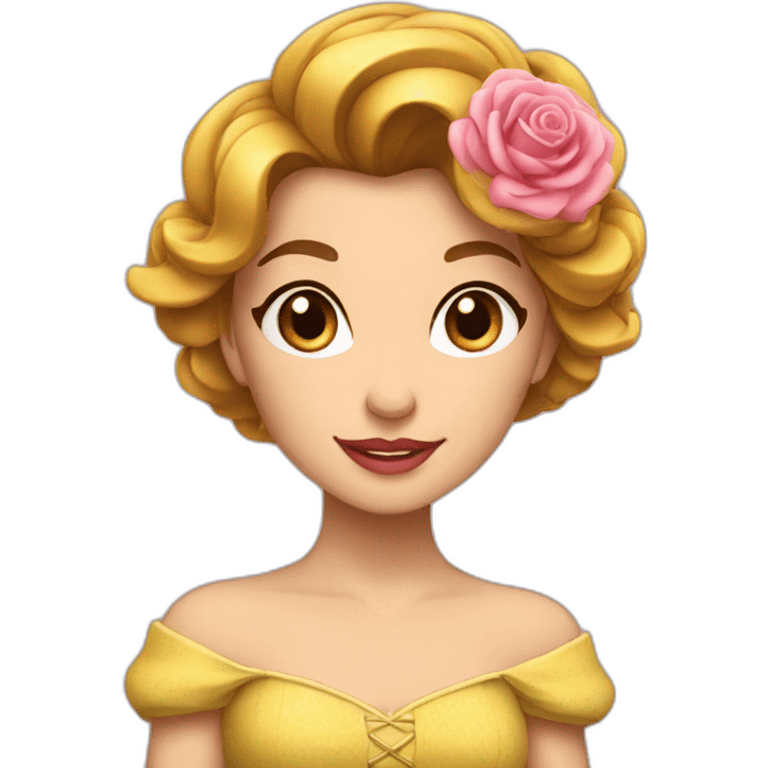 Belle rose emoji