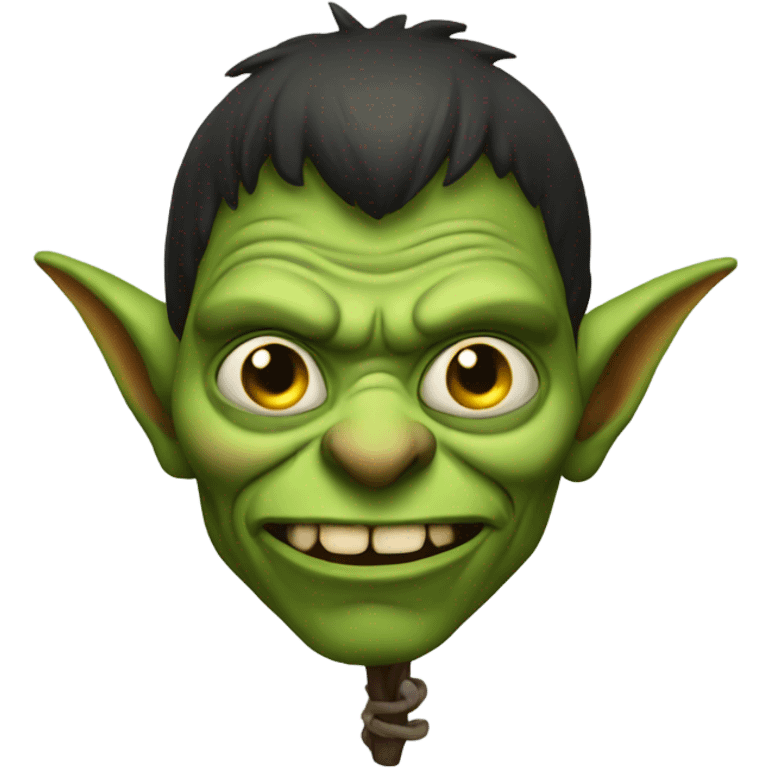 Goblin with hunch back emoji