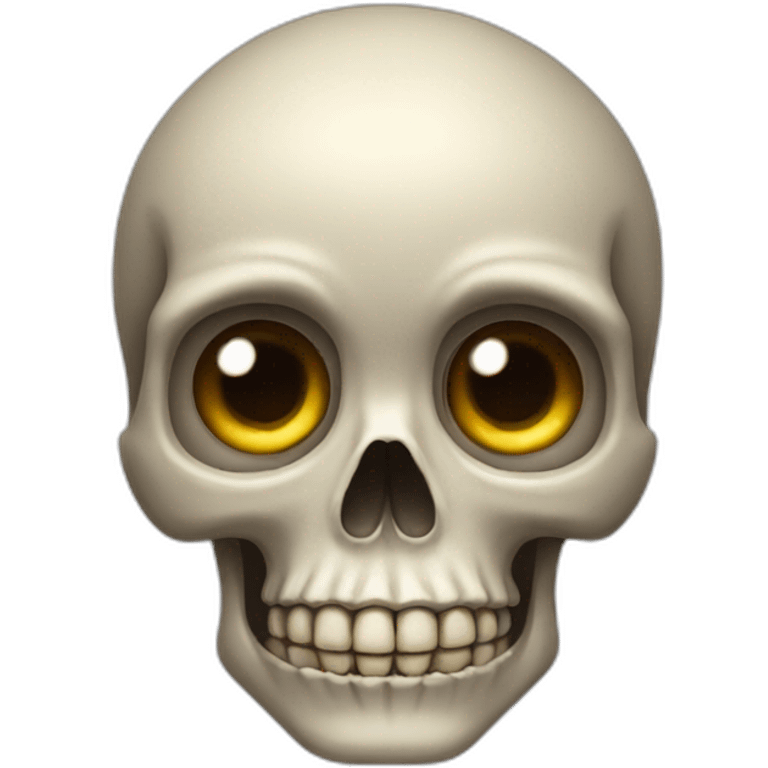 skull big eyes emoji