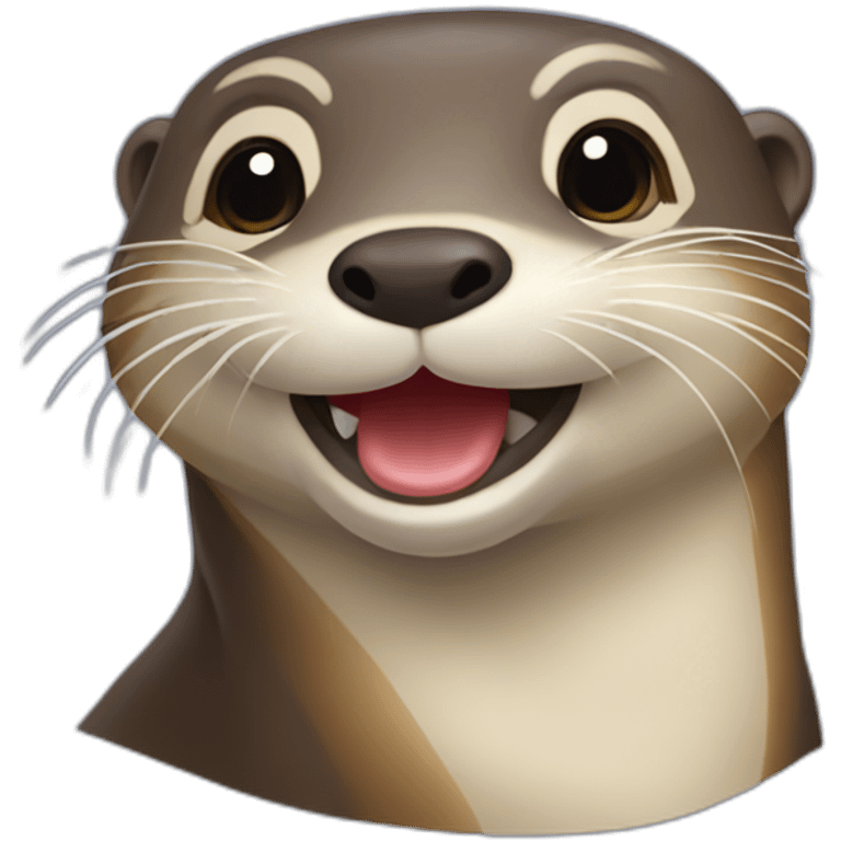 Loutre sur totue emoji