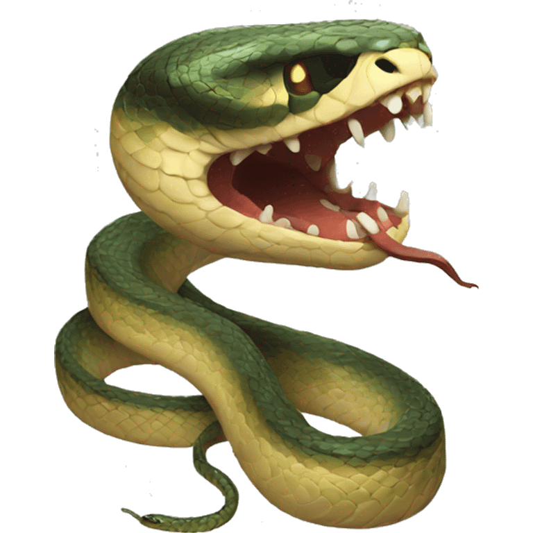 scary snake emoji