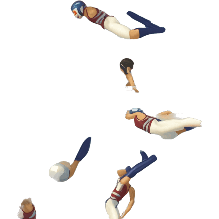 A player diving emoji