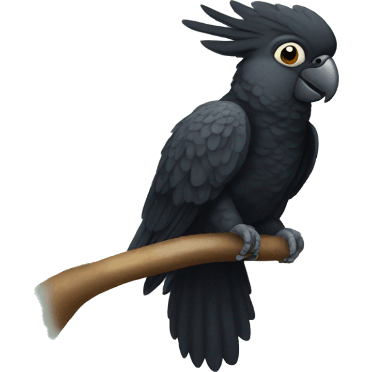 Black cockatoo emoji