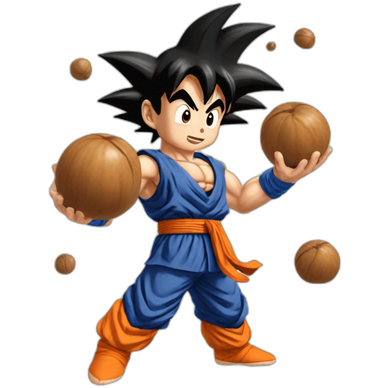 goku holding nuts emoji