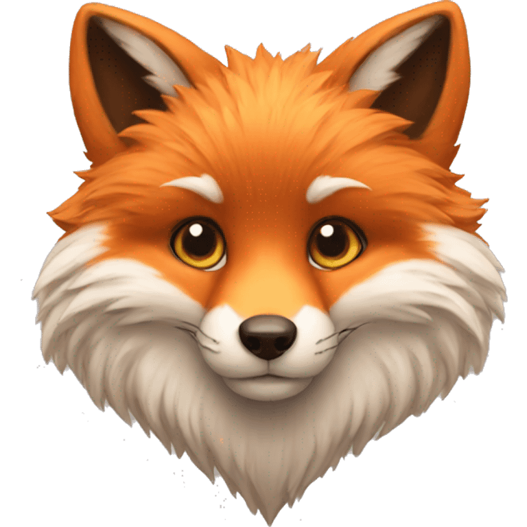 fluffy fox emoji