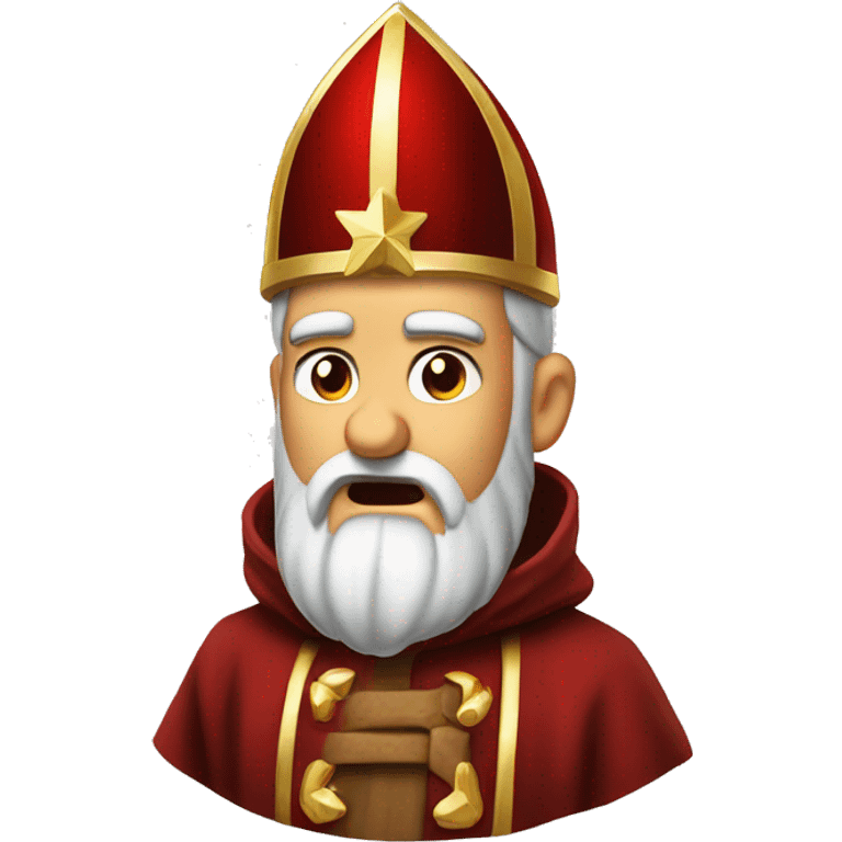 The Saint Nicolas angry who want some cristal emoji