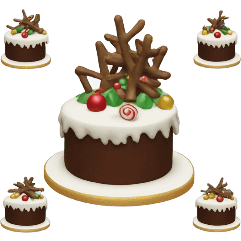 Buche de Noel cake emoji