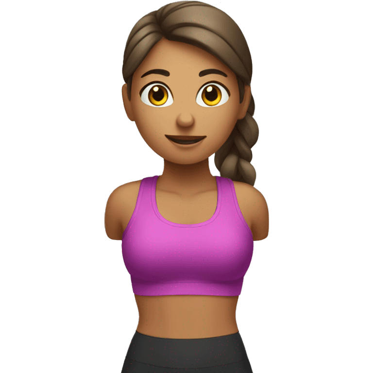 A girl working out emoji