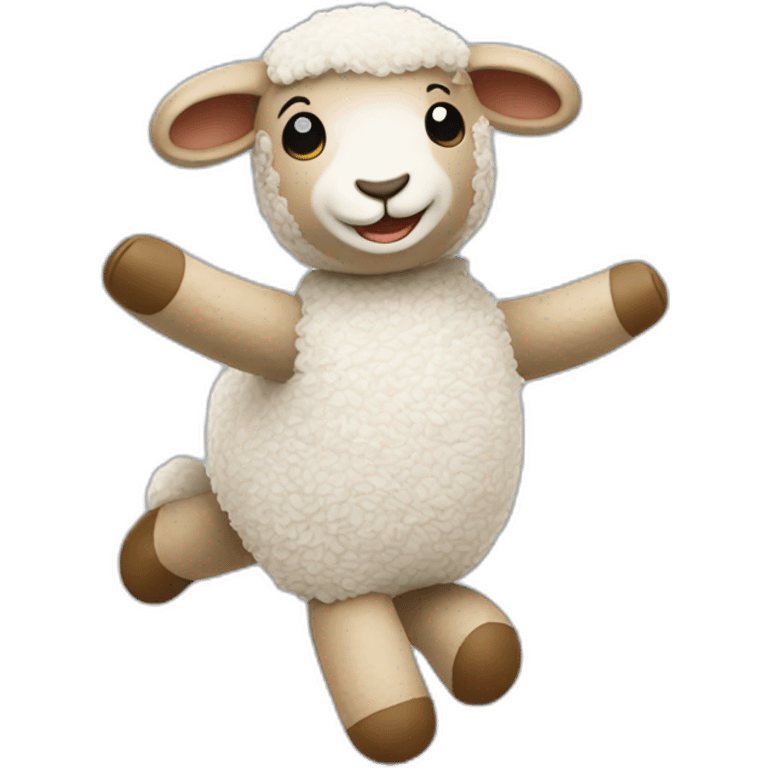 toy stuffed lamb dancing emoji