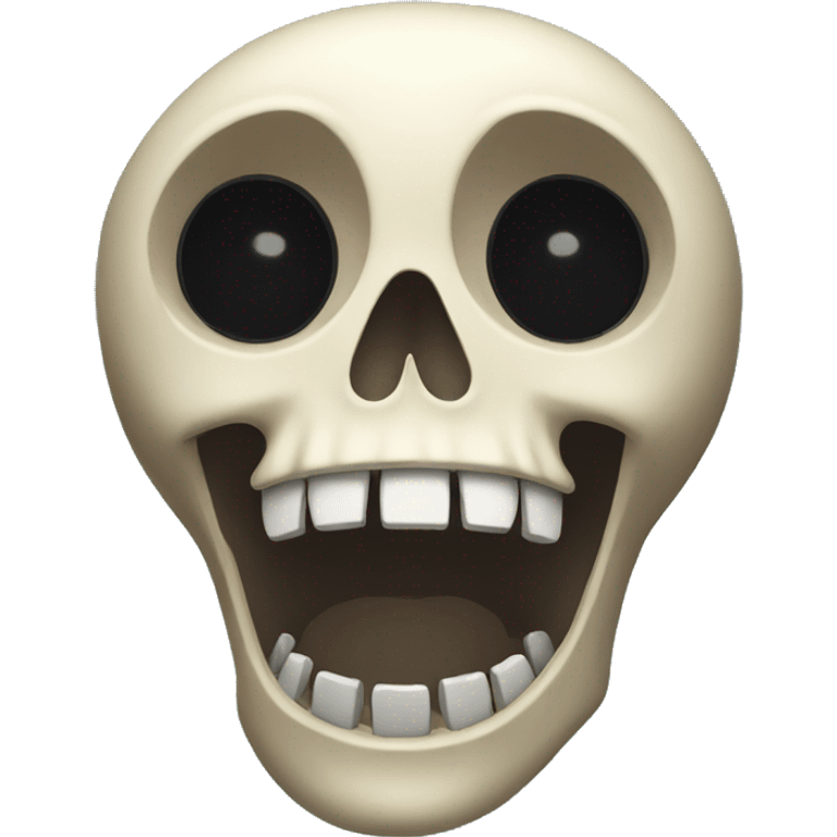 surprised skeleton emoji