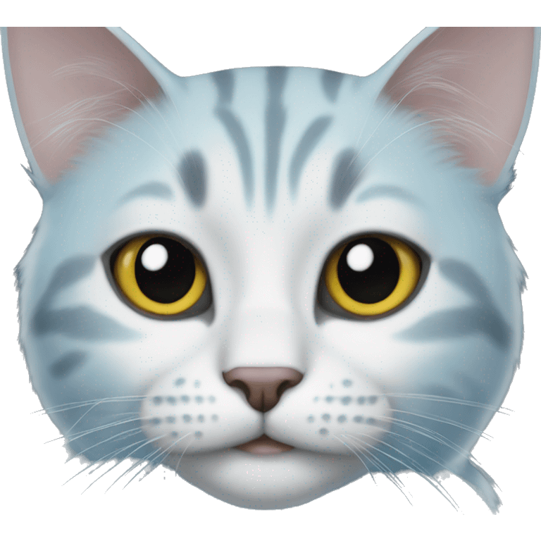 Cat blue  emoji