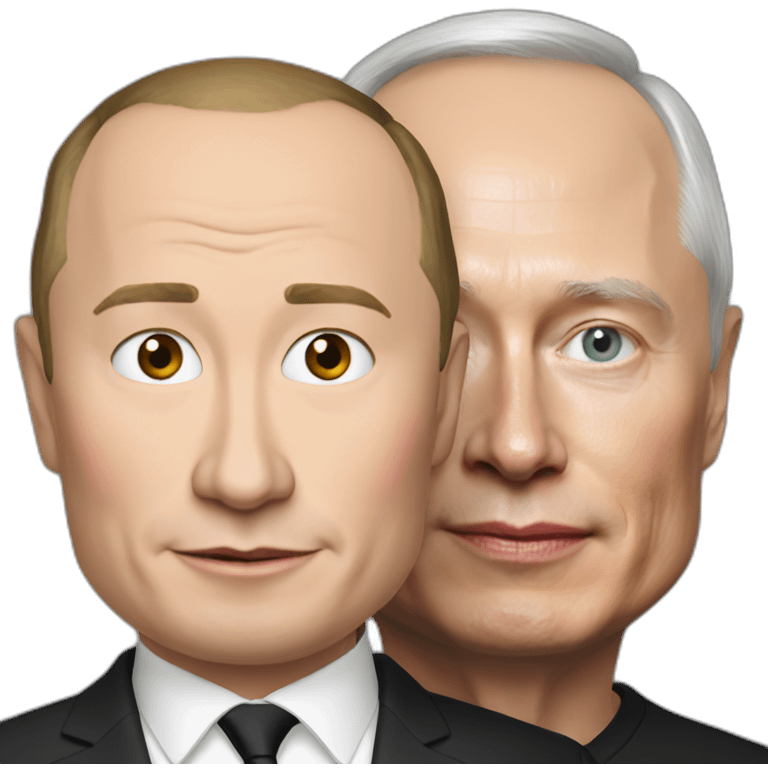 putin with elon musk emoji