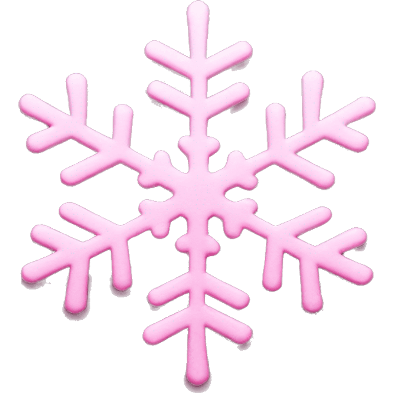 Pink snowflake  emoji