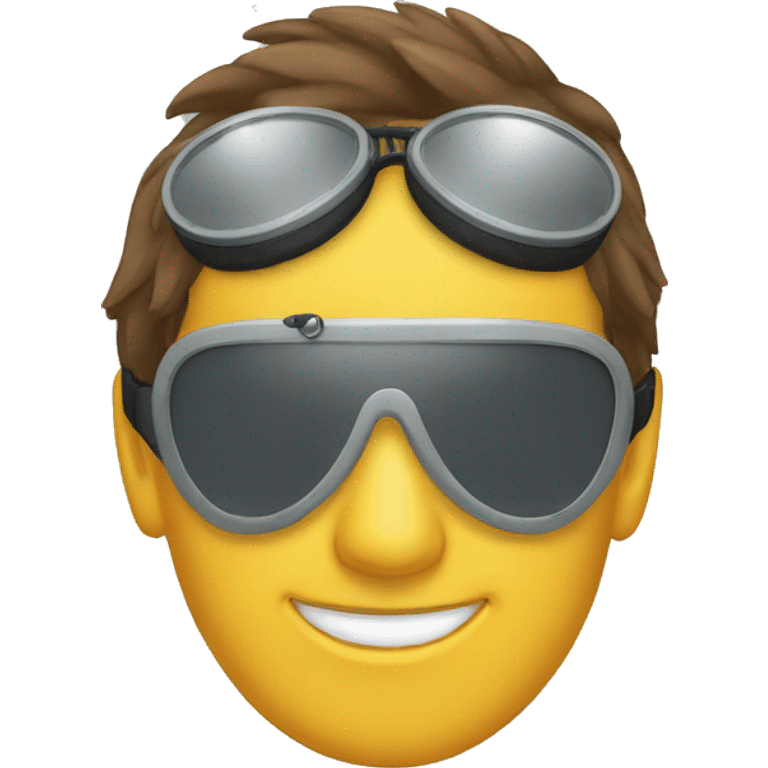 a pair of aviator goggles emoji