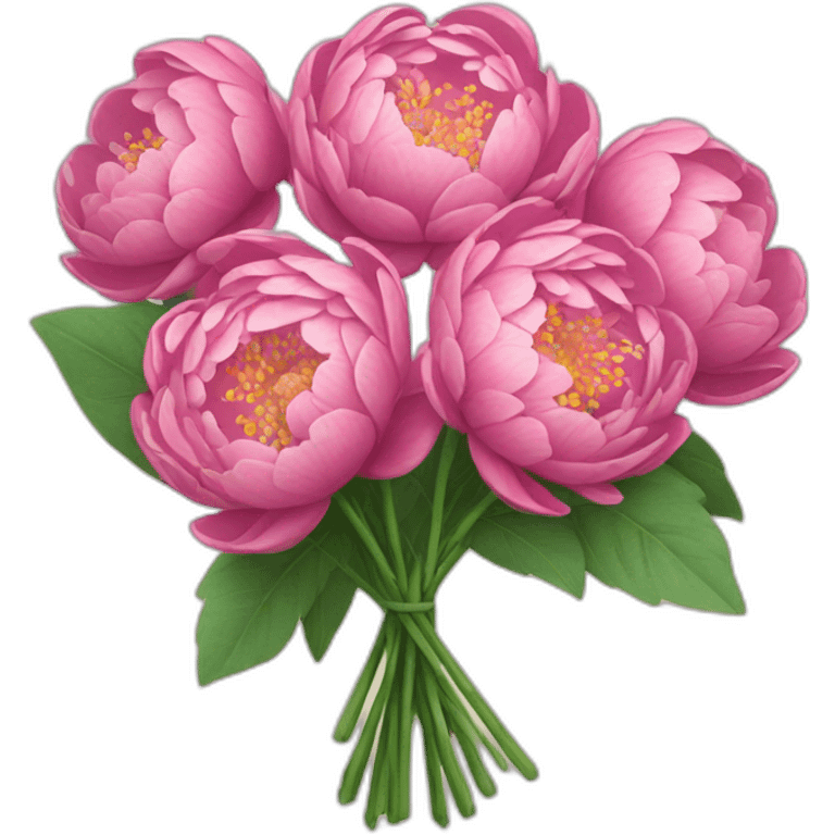 bouquet de pivoines emoji