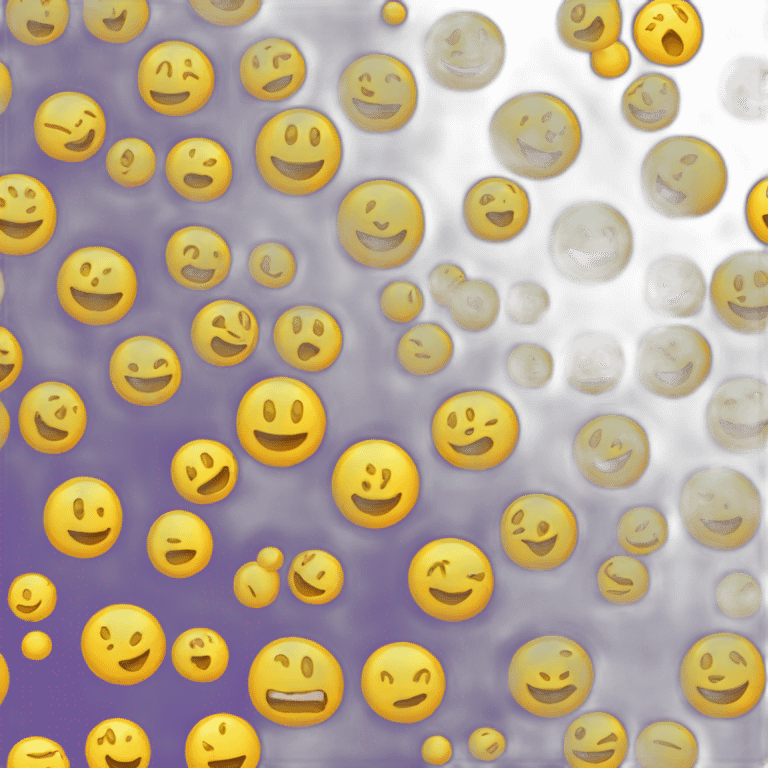 Classic smile emoji round no-hair yellow emoji