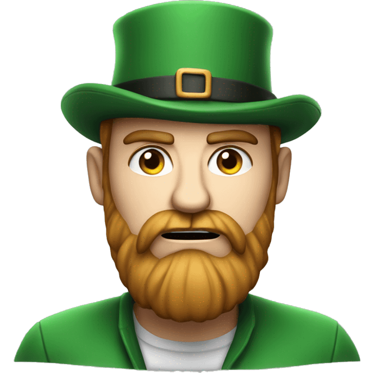 irish very angry man 30 years old with beard and hat emoji