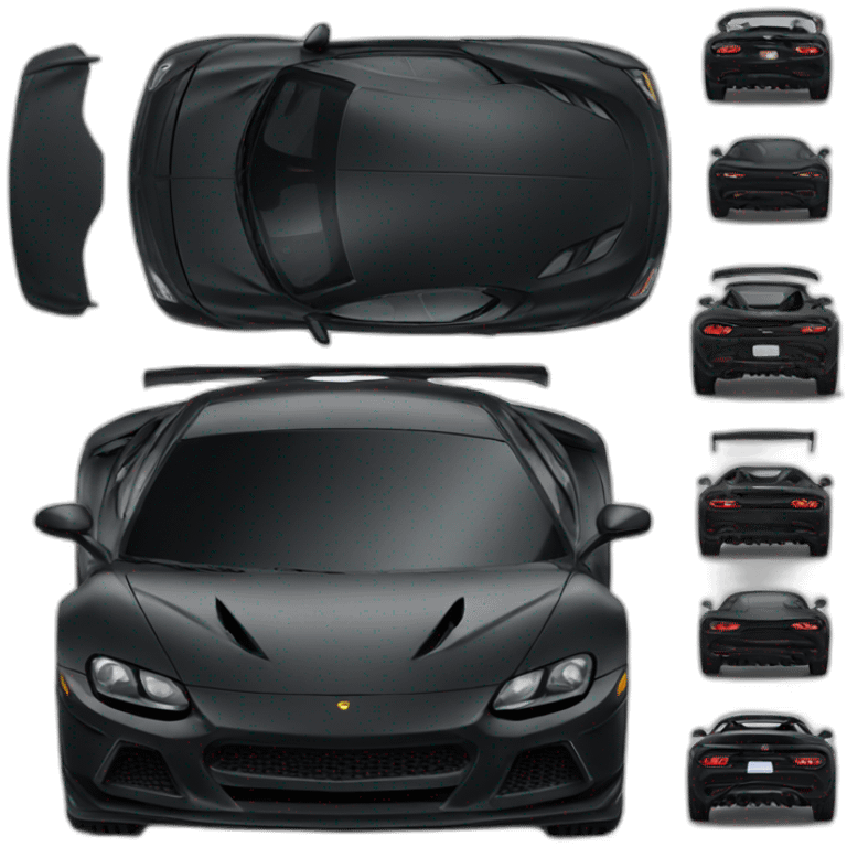 black sportcar emoji