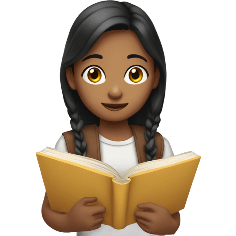 Niña leyendo  emoji