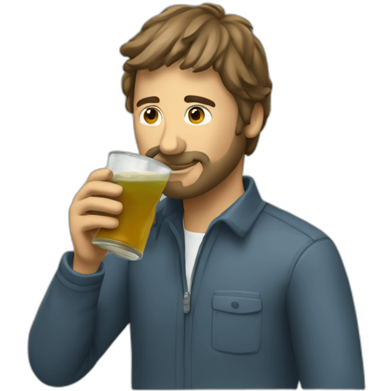 programmer drinking an argentinian yerba mate emoji