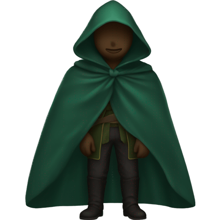 Dark green cloak emoji