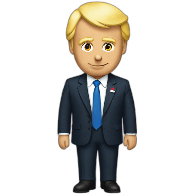 Macron qui prend trump emoji