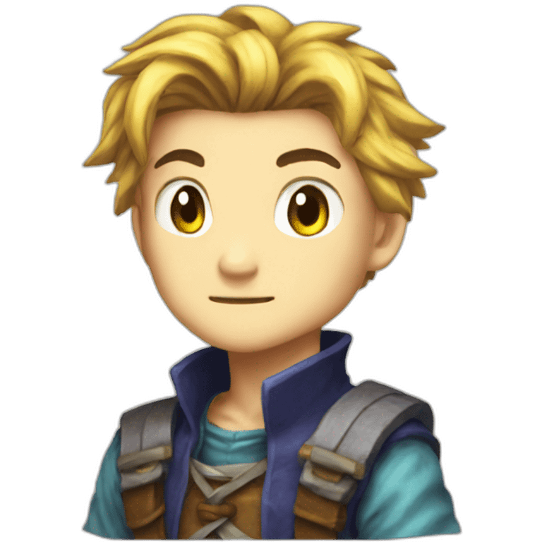 Isaac from golden sun emoji