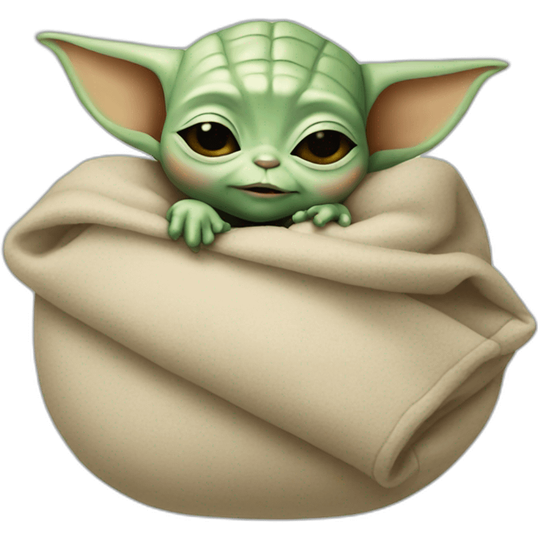 baby yoda sleeping emoji