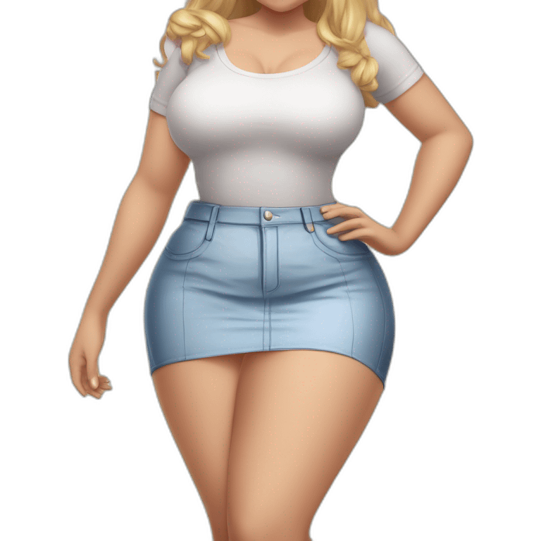 curvy-caucasian beauty-in-small-skirt-butt-white-socks прыгает с парашютом emoji