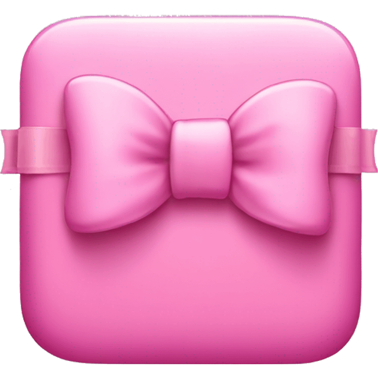 pink iphone with a bow emoji