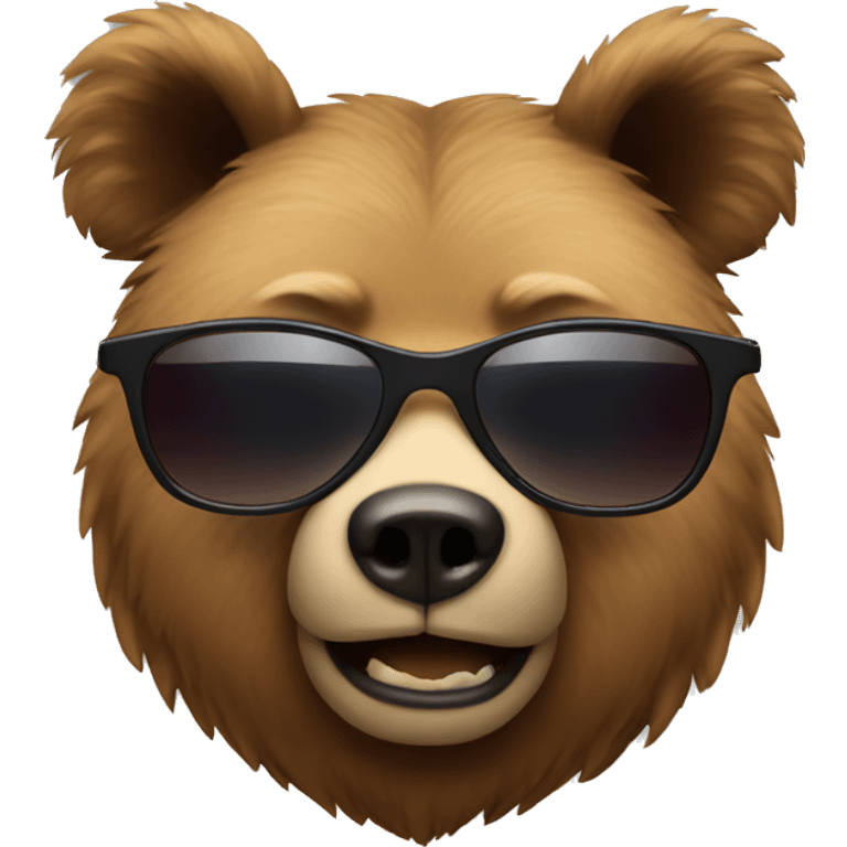 Bear with sunglasses  emoji