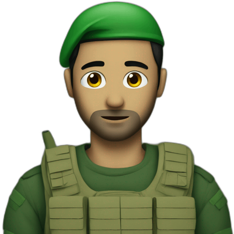 Hamas soldier looking embarrassed emoji