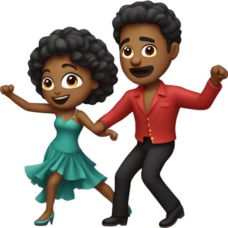 Couple dancing salsa emoji