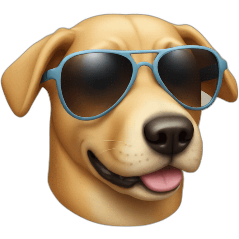 Dog with sunglasses  emoji