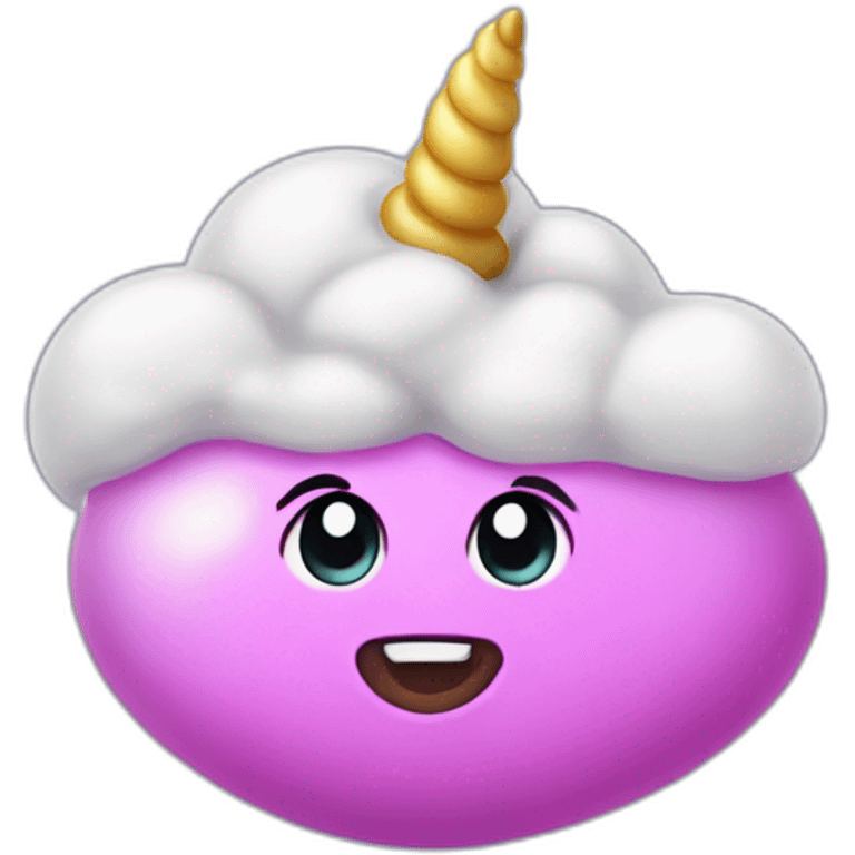 A unicorn poop emoji