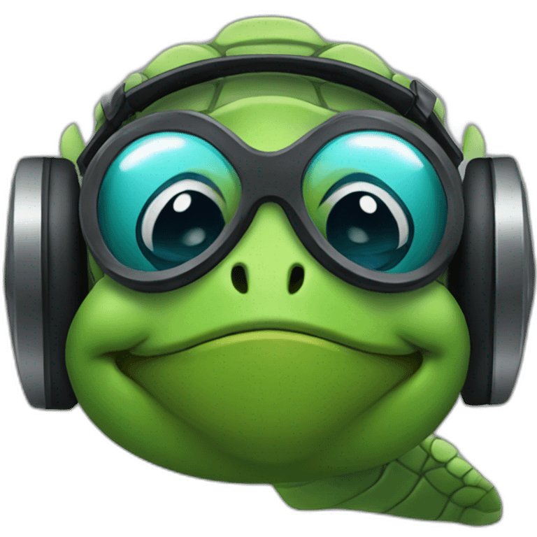 dj turtle emoji