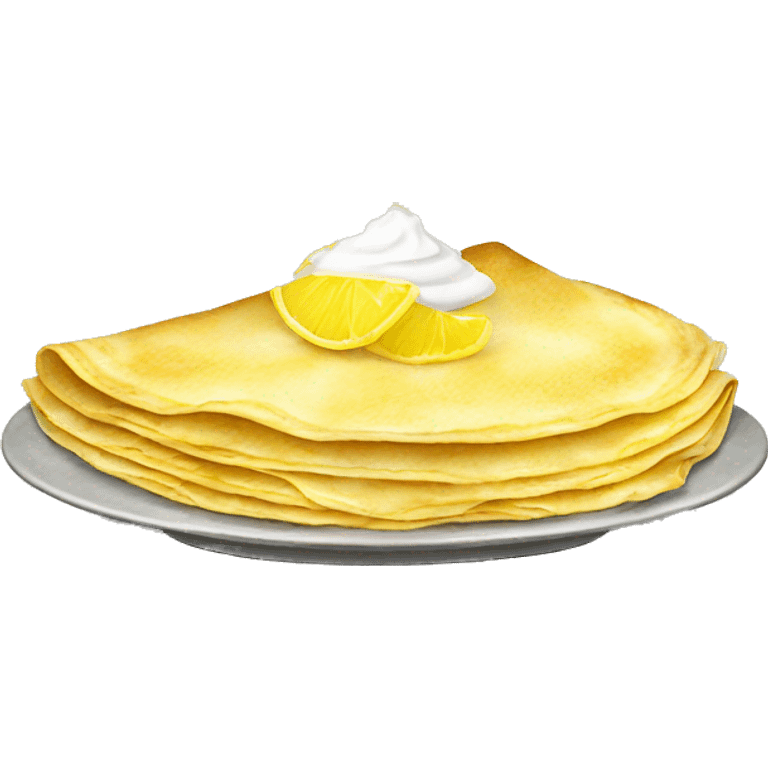 crepes-lemon and sugar on top  emoji