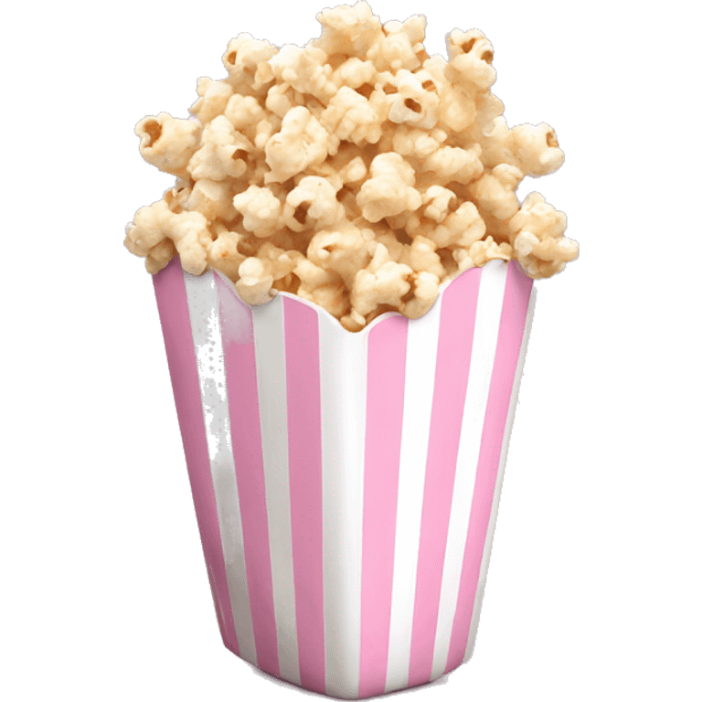 Light pink popcorn emoji