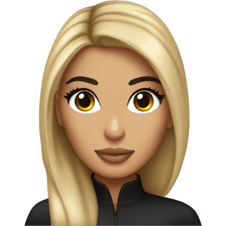 Kim-kardashian-blonde in love emoji