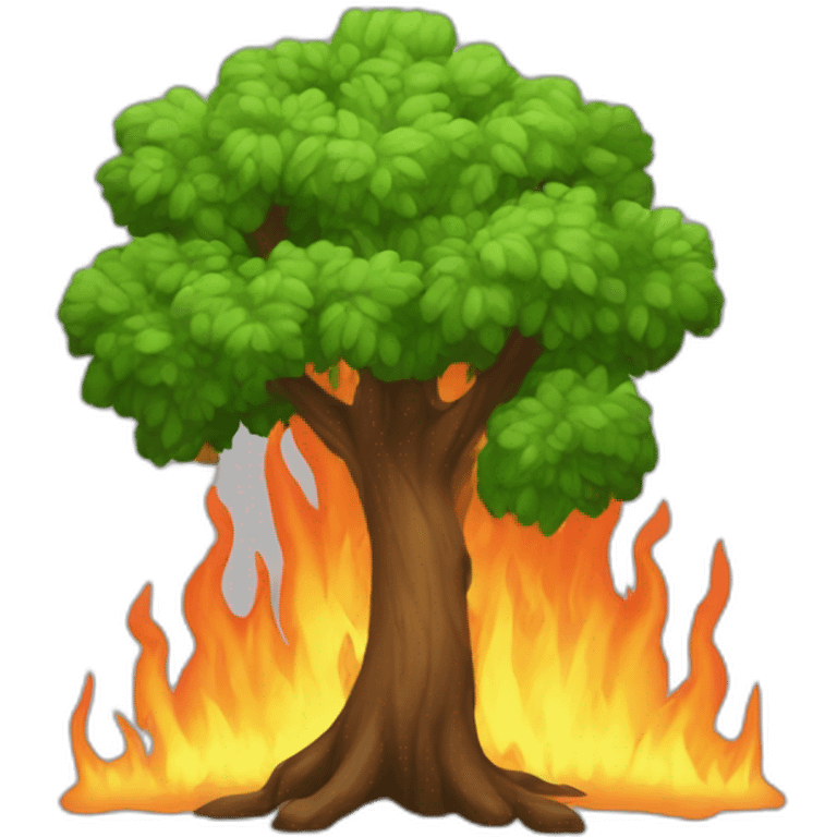 Arbre en feu emoji