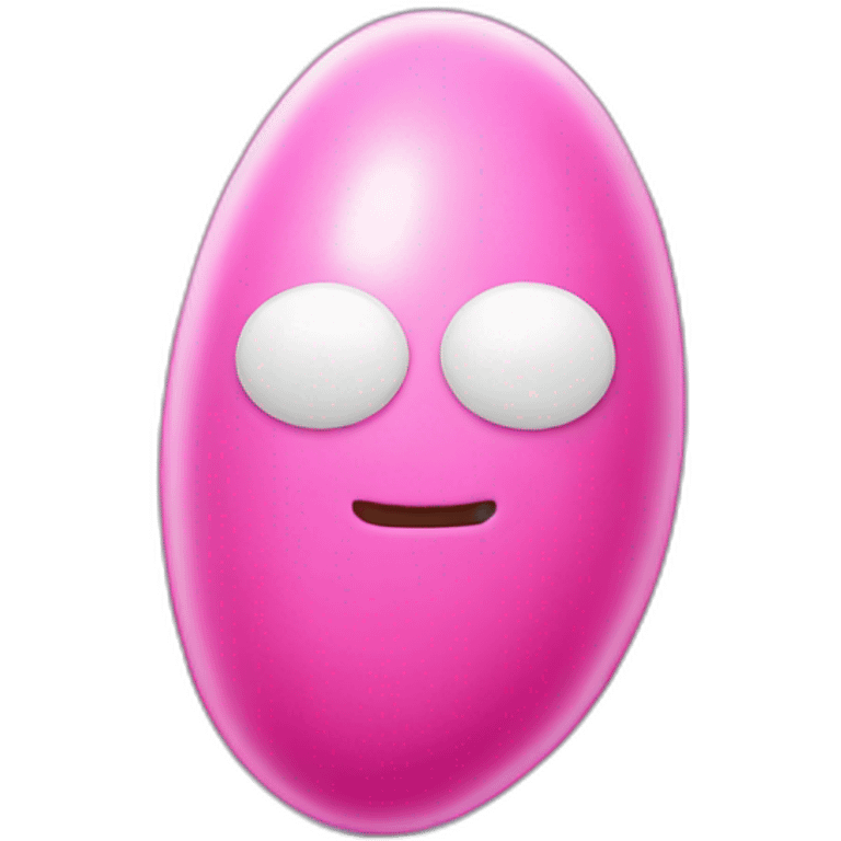 Pink Vibrating Bean emoji