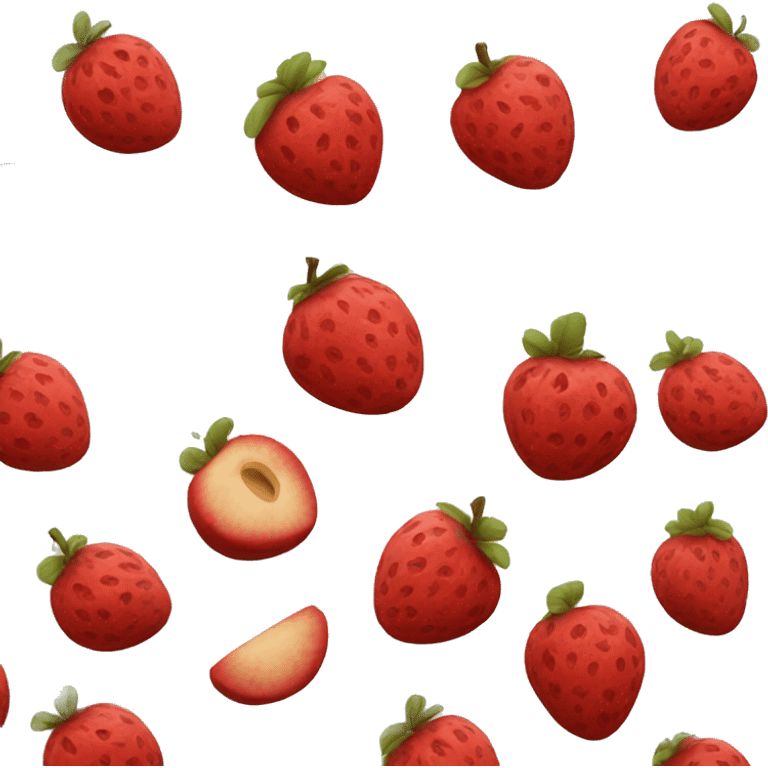 red fruit emoji