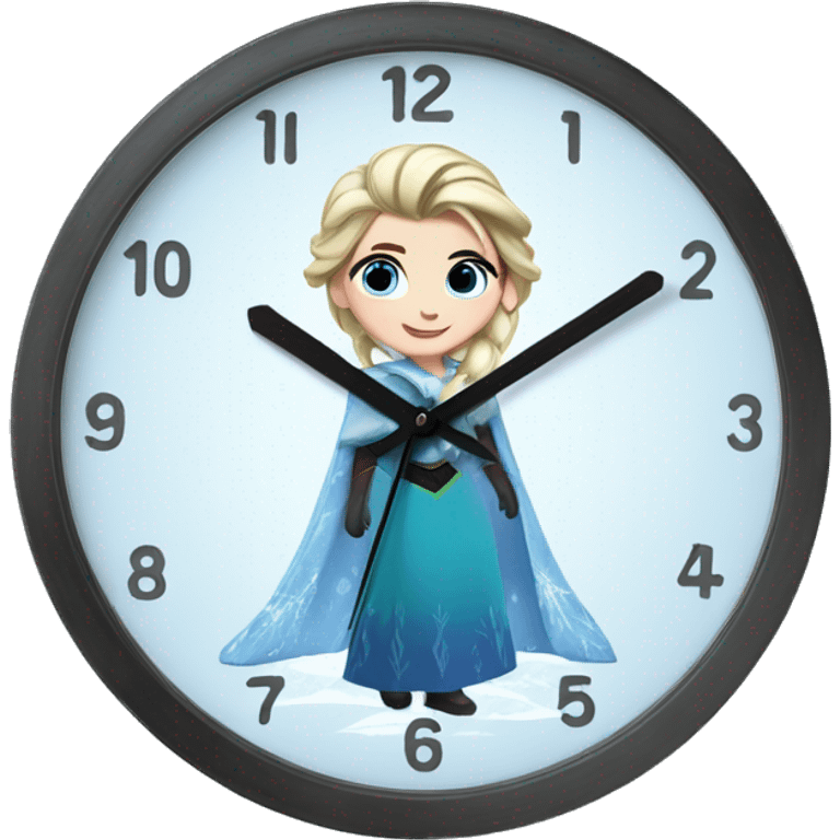 Frozen wall clock emoji