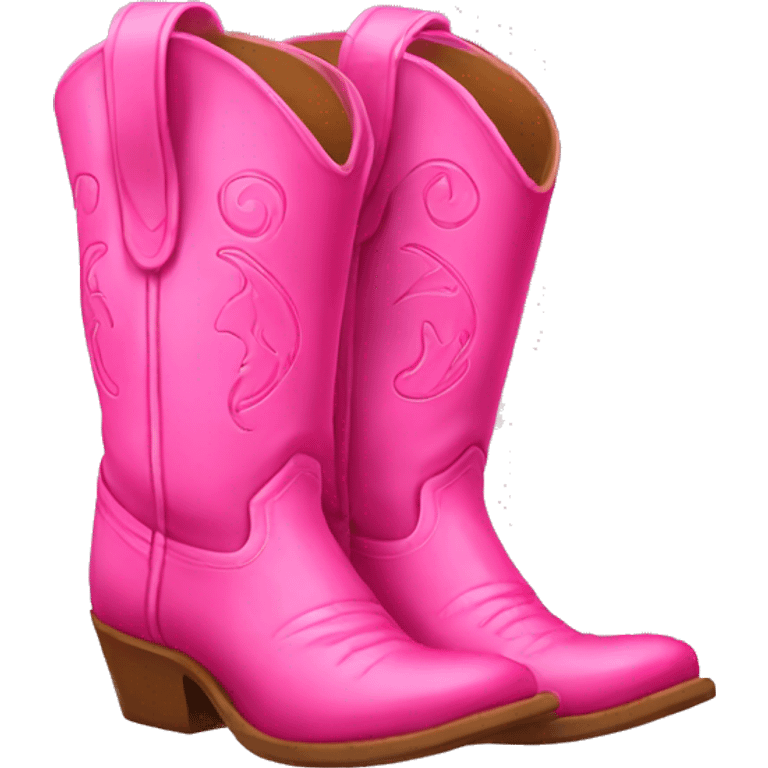 pink cowgirl boots emoji