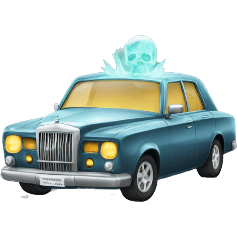 Haunted Crystal skull car  emoji